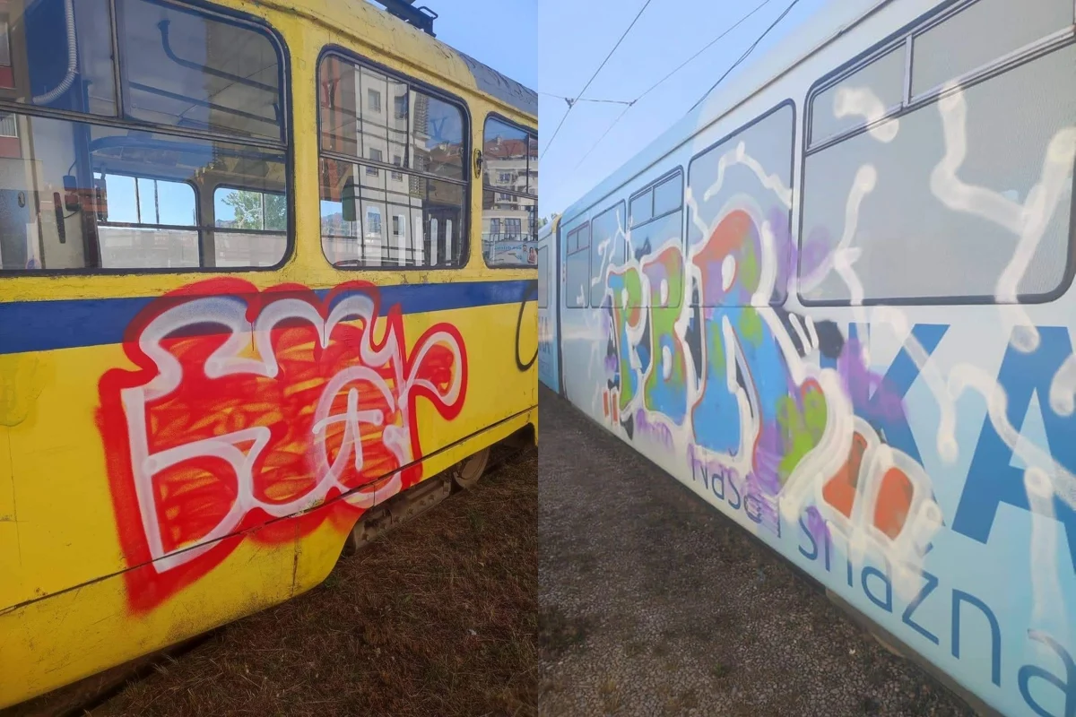 Vandalizam u Sarajevu: Grafitima išarano 11 tramvaja