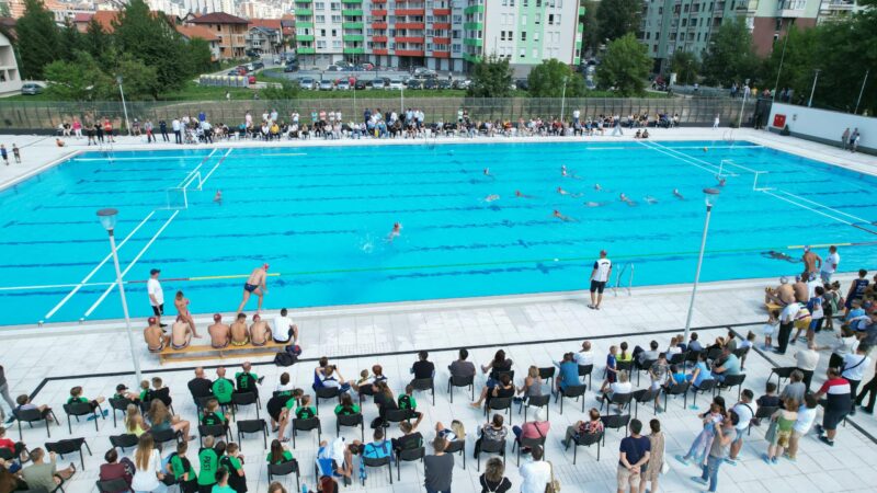 Vaterpolo utakmicom ozvaničen početak korištenja bazena Dobrinja, u septembru besplatno kupanje