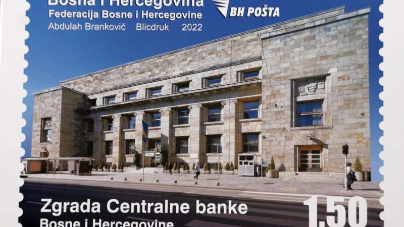 Predstavljena poštanska marka “Kulturno-historijsko naslijeđe – Zgrada Centralne banke BiH”
