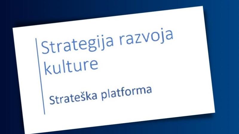 Poziv na javne konsultacije o Strateškoj platformi razvoja sektora kulture u Kantonu Sarajevo