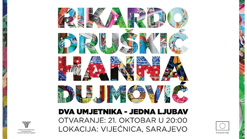 Uskoro izložba u Vijećnici “Dva umjetnika – Jedna ljubav” Hanne Dujmović i Rikarda Druškića