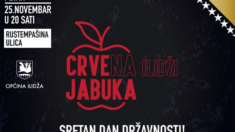 Večeras besplatan koncert Crvene jabuke na Ilidži povodom Dan državnosti BiH