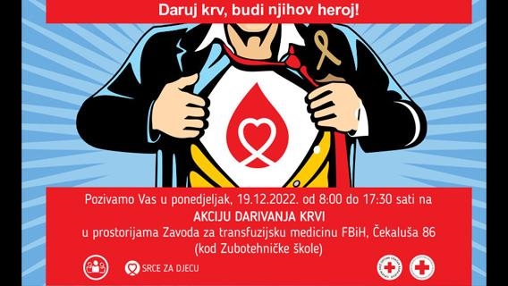 U Sarajevu akcija “Daruj krv, budi opet njihov heroj“