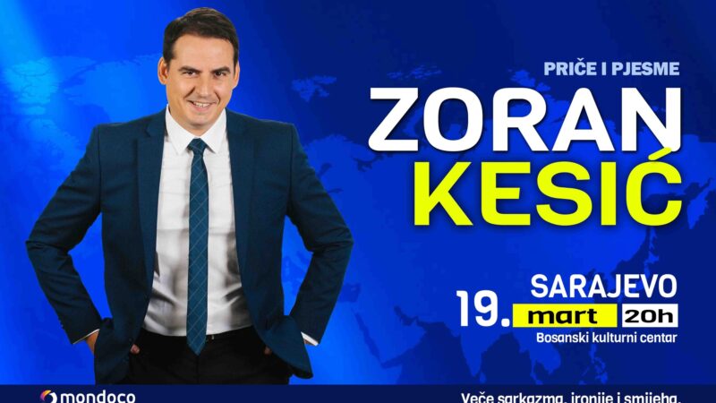Zoran Kesić 19. marta ponovo nastupa u Sarajevu