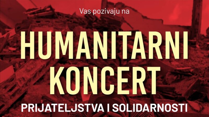U Sarajevu humanitarni koncert prijateljstva i solidarnosti za žrtve zemljotresa u Turske i Siriji