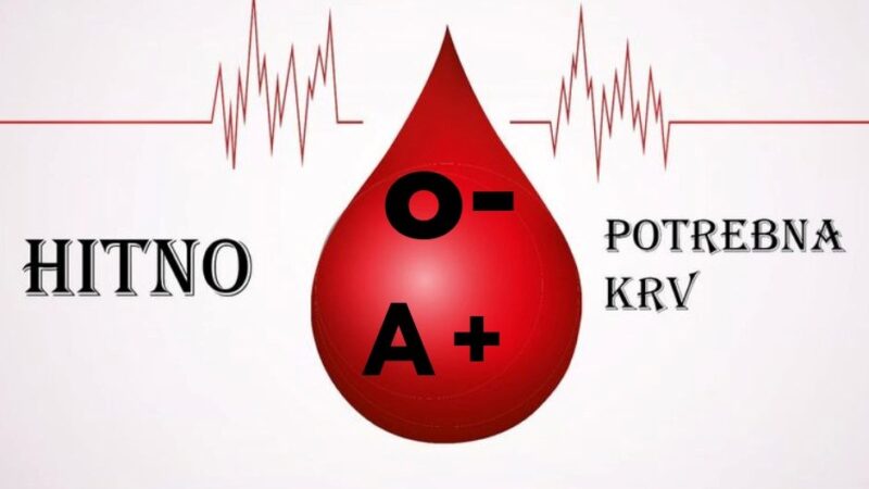 Iz Zavoda za transfuzijsku medicinu FBiH apeluju na darivatelje: Potrebne O- i A+ krvne grupe