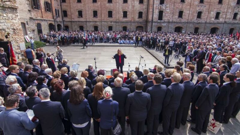 Koncert Tršćanskog partizanskog zbora “Pinko Tomažić” 6. maja na Trgu Susan Sontag