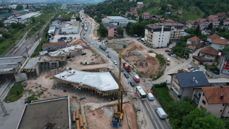 Intenzivirani radovi na izgradnji kružnog vijadukta u sarajevskom naselju Boljakov Potok
