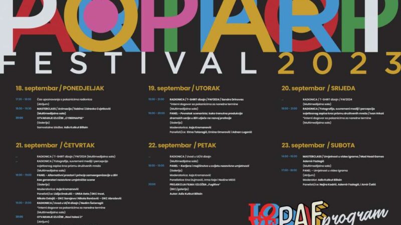 Brojne izložbe, radionice i diskusije u okviru ovogodišnjeg Pop Art Festivala