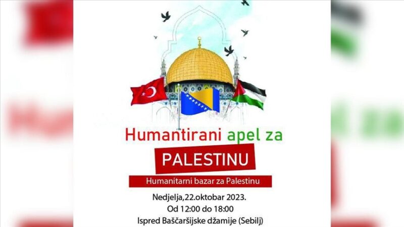 Udruženje “Đulbehar“ sutra organizuje humanitarni bazar za pomoć Palestini