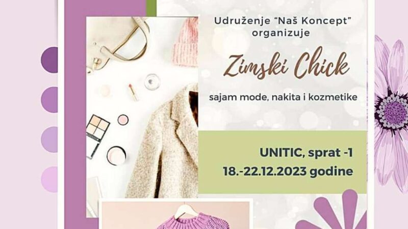 Sajam mode, nakita i kozmetike “Zimski Chick” od 18. do 22. decembra u Sarajevu