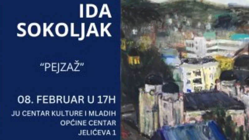 Izložba slika “Pejzaž” Ide Sokoljak u galeriji CKM 8. februara