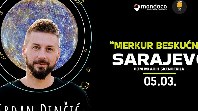 Srđan Dinčić i stand up “Merkur beskućnik” prvi put u Domu mladih u Sarajevu