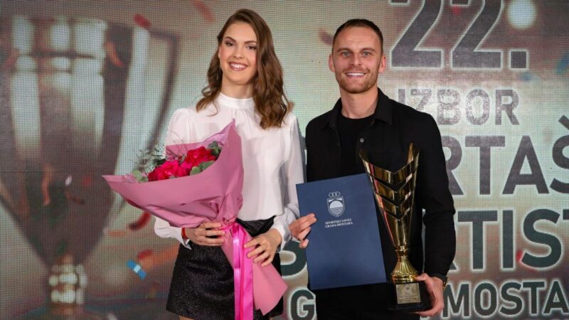 Pudar i Bilbija dobili priznanje za najbolje sportiste grada Mostara
