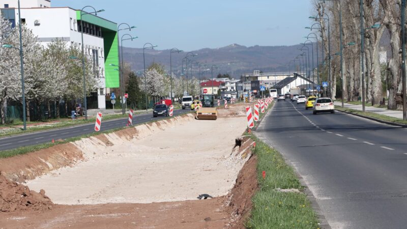 Izgradnja tramvajske pruge do Hrasnice: Iskopano zemljište na dužini od 1,8 kilometara