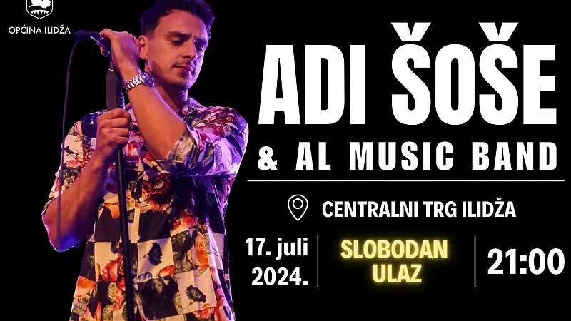 Zabava na Ilidži: U srijedu besplatan koncert Adija Šoše & AL Banda