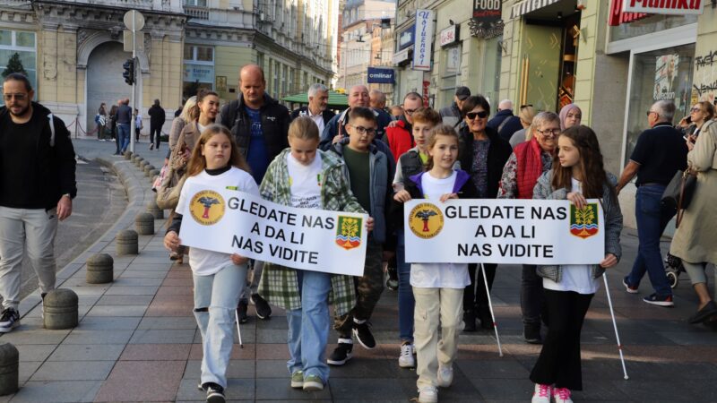 Tradicionalna šetnja “Gledate nas, a da li nas vidite?” održana u Sarajevu