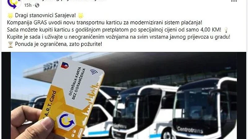 GRAS upozorio na prevaru na Facebooku i najavio krivičnu prijavu: Budite oprezni