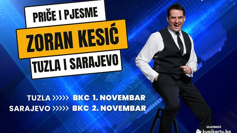 Zoran Kesić u novembru u Tuzli i Sarajevu