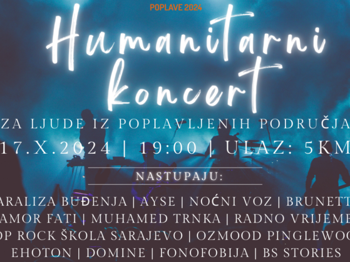 Ex-Yu Rock Centar sutra organizuje humanitarni koncert za ljude iz poplavljenih područja