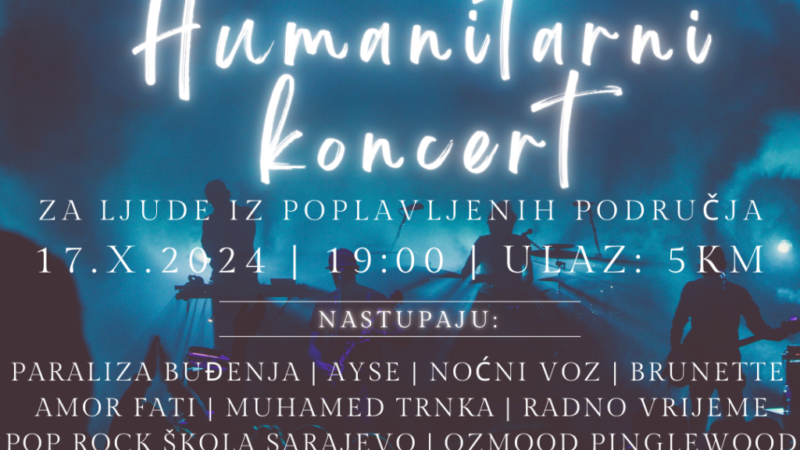 Ex-Yu Rock Centar sutra organizuje humanitarni koncert za ljude iz poplavljenih područja