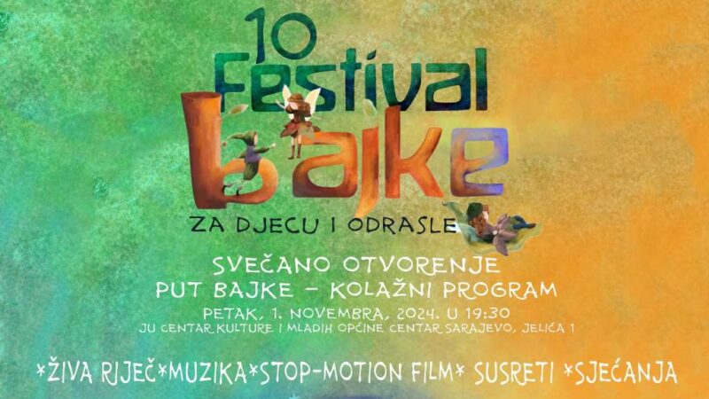 Kolažni program “Put bajke” otvara deseti Festivala bajke za djecu i odrasle