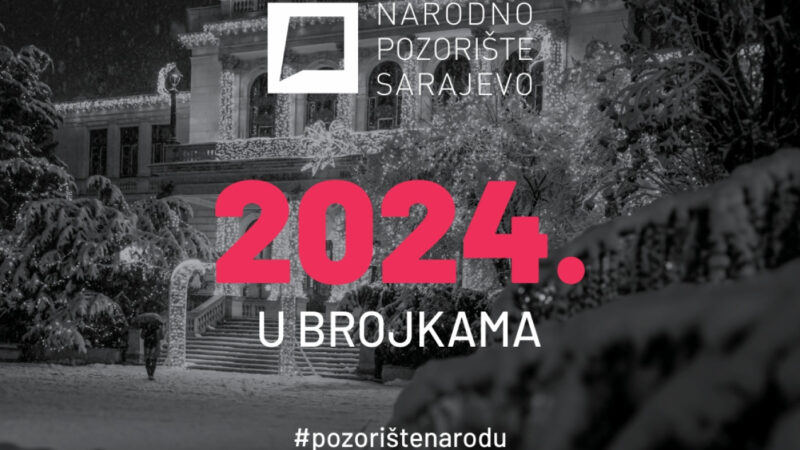 Narodno pozorište Sarajevo u 2024. godini zabilježilo 216 programa i više od 60.000 gledalaca