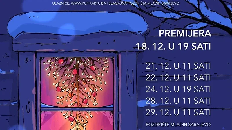Predstava “Izvrnuta Nova godina” u nekoliko repriznih termina u Pozorištu mladih