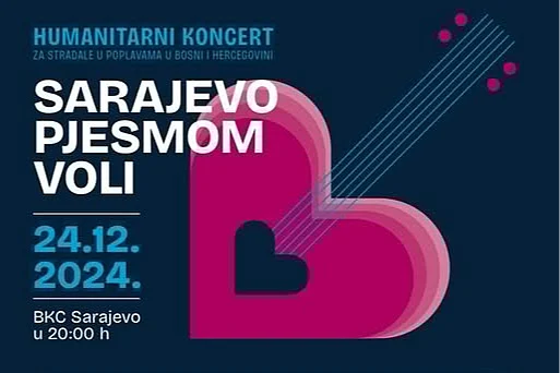 Humanitarni koncert “Sarajevo pjesmom voli” večeras u BKC-u