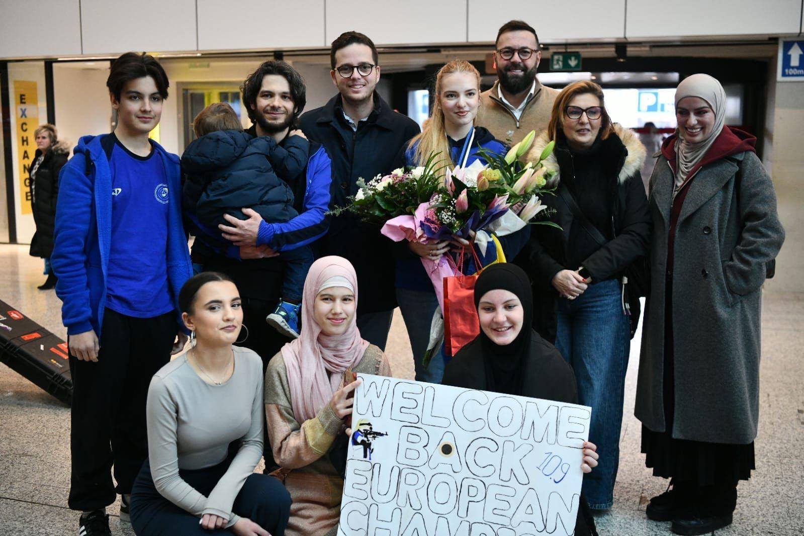 Svečani doček za Zakiru Pušina, prvakinju Evrope u streljaštvu
