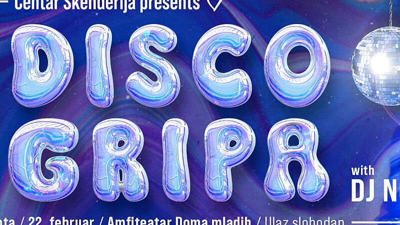 Zabava u stilu 70-ih i 80-ih: Disco Gripa u Amfiteatru Doma mladih 22. februara