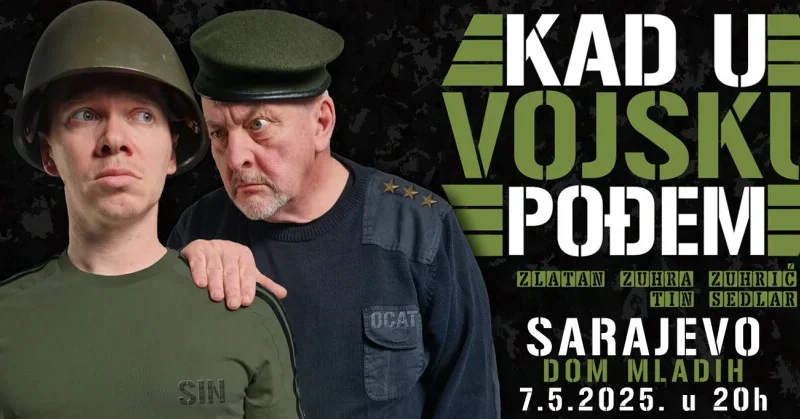 U Dom mladih stiže nova urnebesna komedija Zuhre i Tina Sedlara “Kad u vojsku pođem”