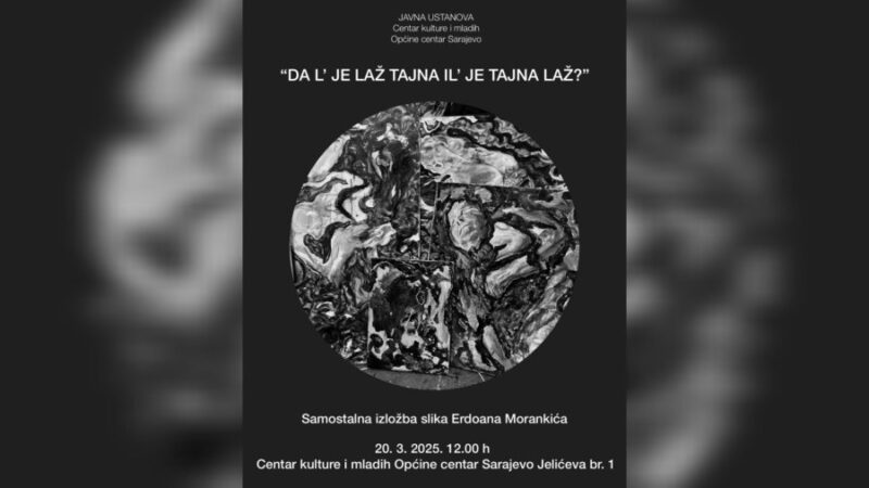 U četvrtak izložba slika “Da l’ je laž tajna il’ je tajna laž?“