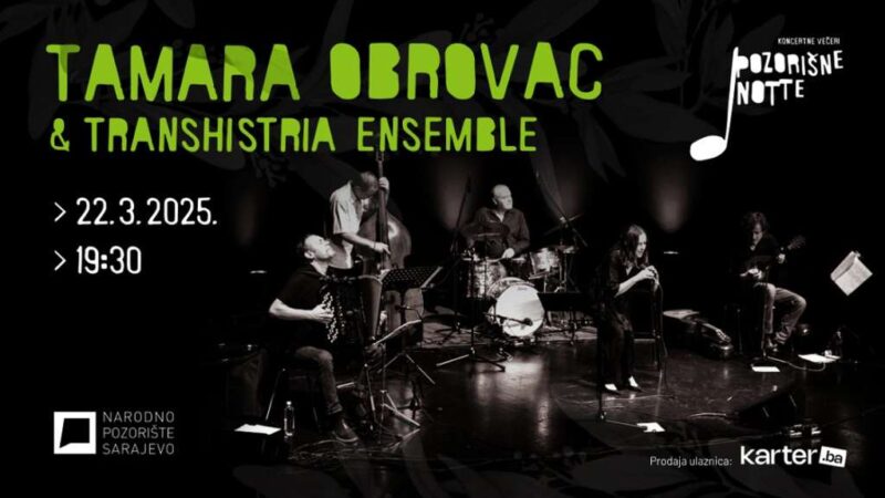 Dobitnica osam Porina Tamara Obrovac sa quintetom Transhistria Ensemble u NPS-u