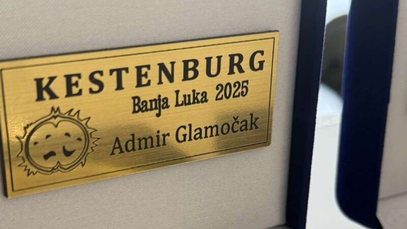 Nagrada za izuzetan pedagoški rad profesoru Admiru Glamočaku na “Kestenburgu”