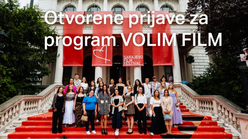 Prijave za besplatan program “Volim film” 31. Sarajevo Film Festivala otvorene do 20. jula