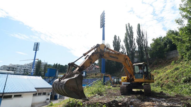 Počeli pripremni radovi za izgradnju nove južne tribine stadiona Grbavica