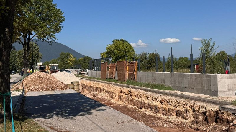 Šteta: Uz gradnju pruge, u Hrasnici se izmješta kolektor i obnavlja saobraćajnica
