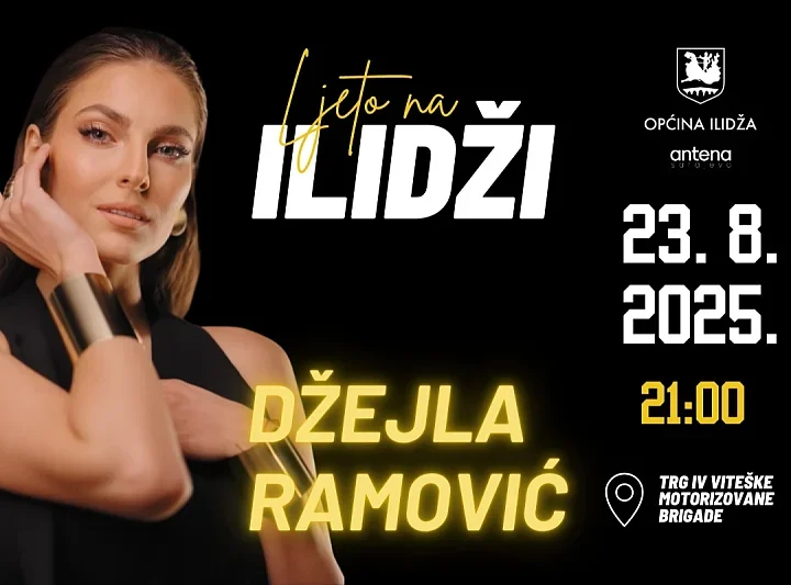Koncert Džejle Ramović 23. avgusta na Ilidži