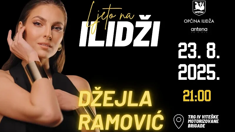 Koncert Džejle Ramović 23. avgusta na Ilidži