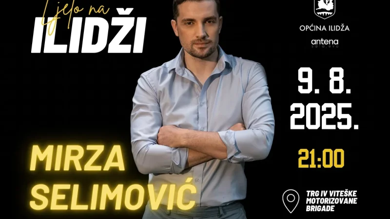 Ljeto na Ilidži: Koncert Mirze Selimovića 9. avgusta