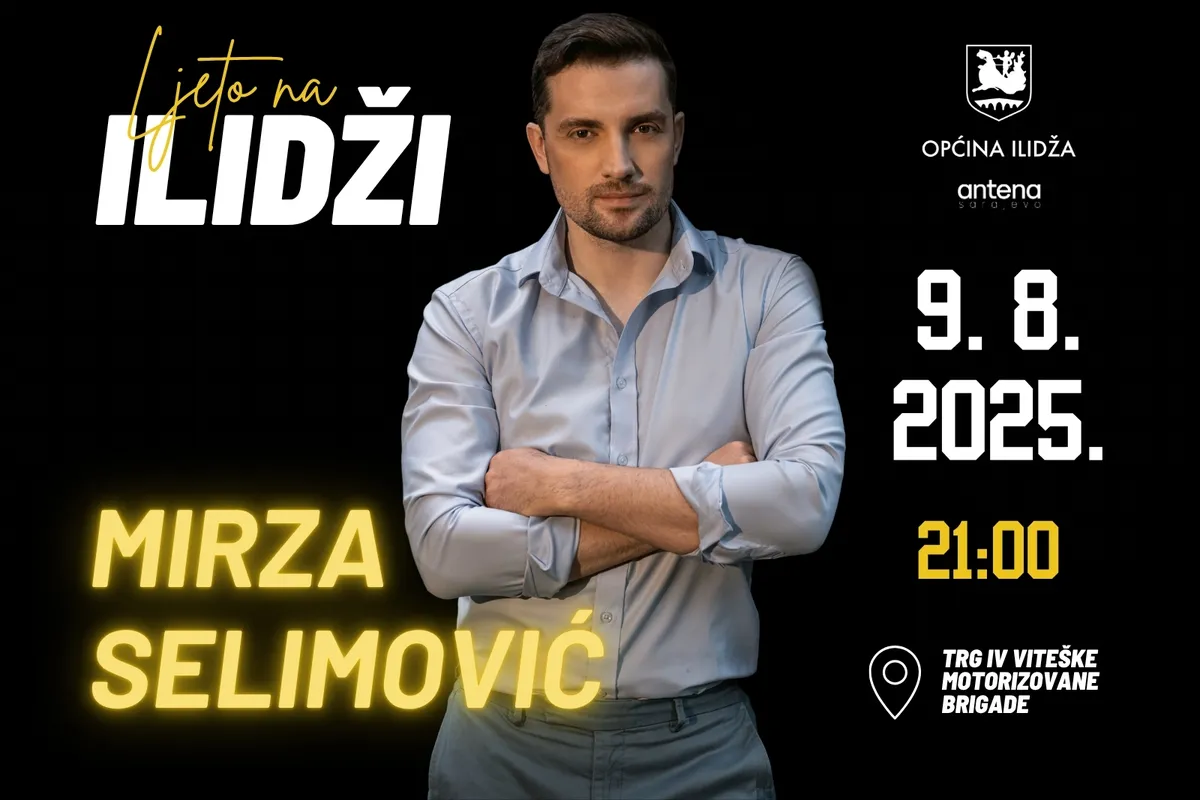 Ljeto na Ilidži: Koncert Mirze Selimovića 9. avgusta