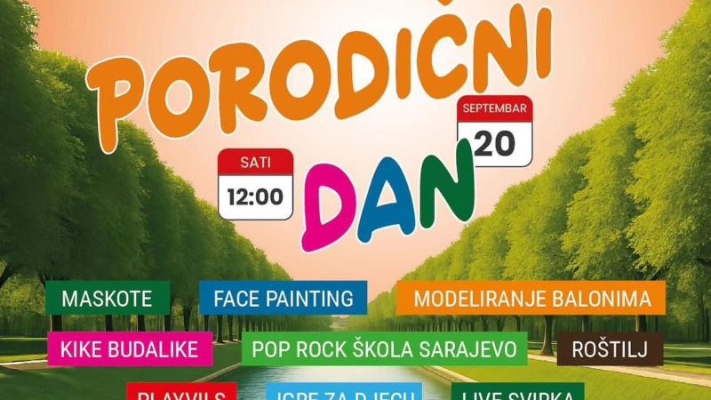 Porodični dan Općine Novo Sarajevo u subotu na Vilsonovom šetalištu