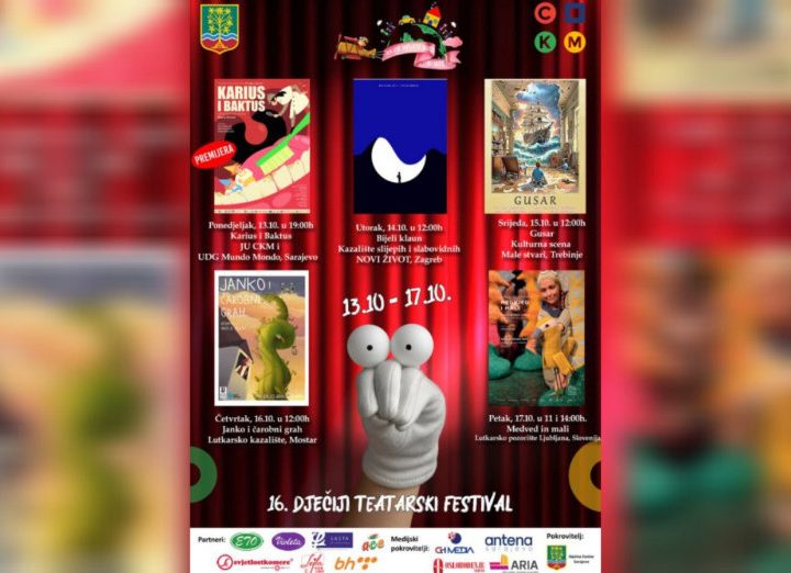 U oktobru 16. dječiji teatarski festival “Hajde, svijete, budi dijete”