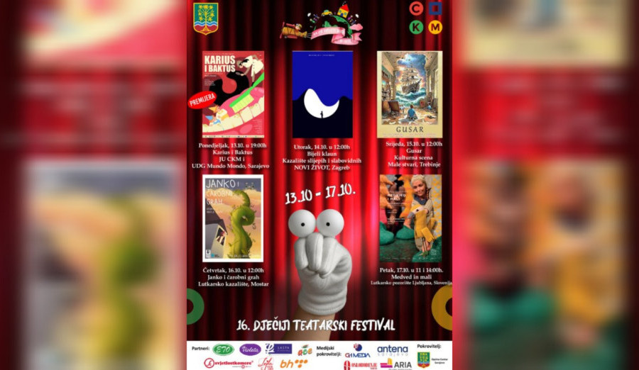 U oktobru 16. dječiji teatarski festival “Hajde, svijete, budi dijete”