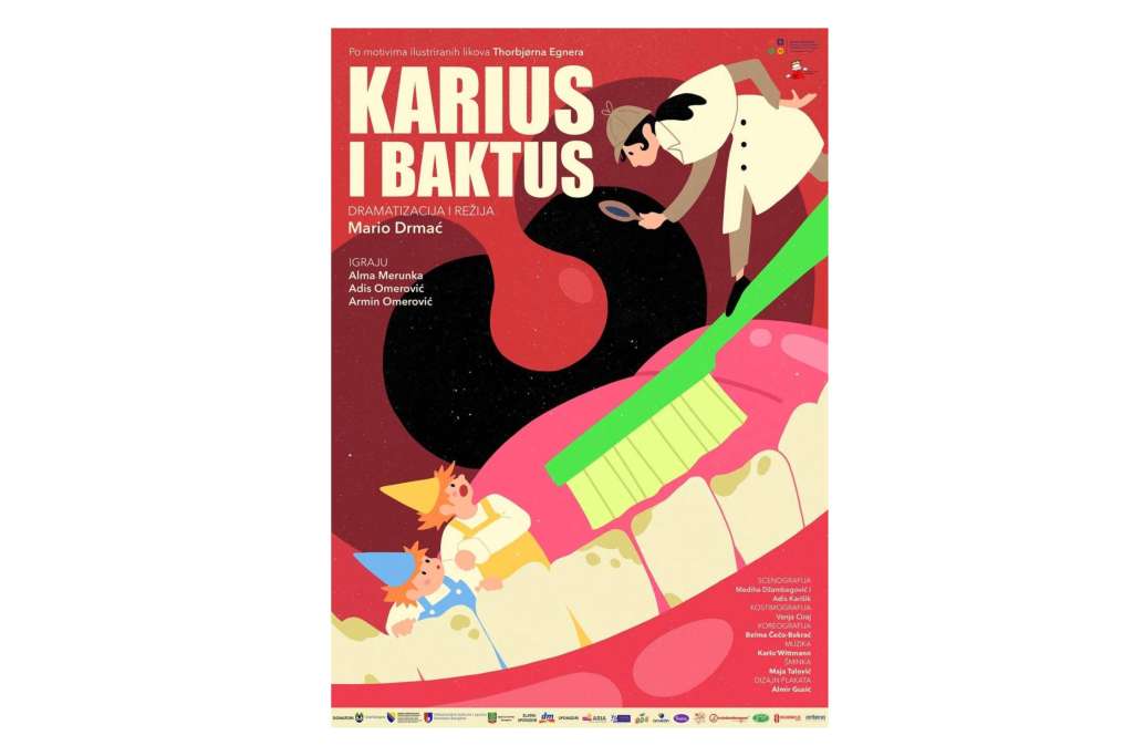 Premijera predstave “Karius i Baktus” na Dječijem teatarskom festivalu “Hajde, svijete, budi dijete”